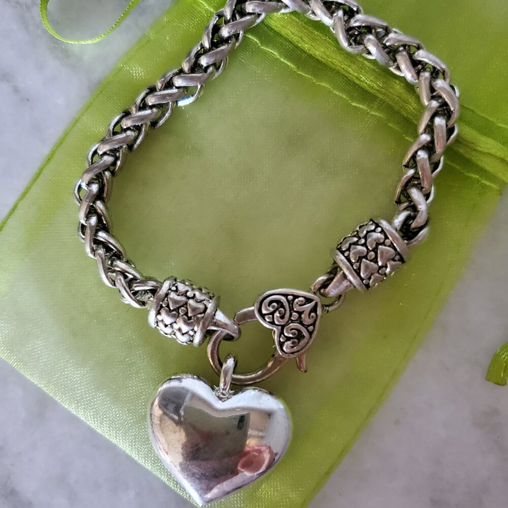Brighton Puffed Heart Bracelet New Condition - Picture 5 of 5